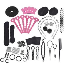 DIY Hair Styling Accessories Kit Set - 57 Piece