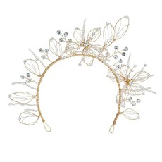 Olive Tree - Floral Crystal Styled Headband - Bridal / Formal Event