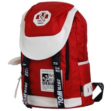 22L Wolf Horse Laptop Backpack K20 - Red & White