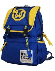 Fino Wolf Horse Laptop Backpack K22 - Blue & Yellow