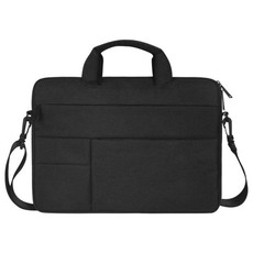Optic Large Multifunctional Waterproof Shoulder Laptop Briefcase-Black