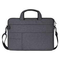 Optic large multifunctional waterproof shoulder laptop briefcase-Dark grey