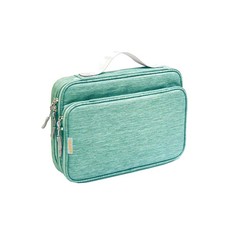 Portable Double-layer Tablet Travel Digital Storage Bag-Blue