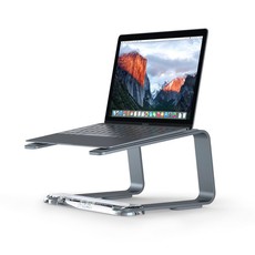 Griffin Elevator laptop stand for MacBook - Matte Space Grey/Clear