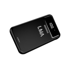 LMA- Moxom 16000mAh Dual USB 2.4a Output Port Capacity Power Bank - Black