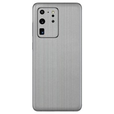 Brushed Metal Vinyl Wrap for Samsung S20 Ultra - Two Pack