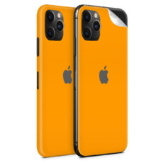 Matte Orange Vinyl Skin for iPhone 11 Pro - Two Pack