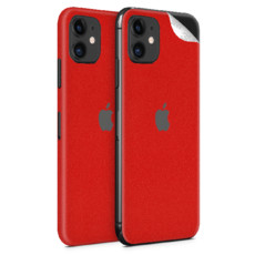 Pure Red Vinyl Skin for iPhone 11 - Two Pack