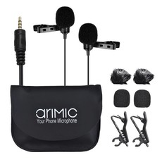 AriMic Dual Lavalier Microphone 6m Cable