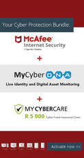 McAfee Internet Security 1 User 1 Year, MyCyberDNA and MyCyberCare
