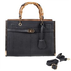 Alla Moda - Stylish Woman Tote Handbag with Belt
