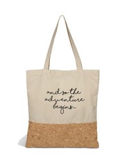 Cotton & Cork Bag with Adventure Slogan