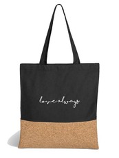 Cotton & Cork Tote Bag with Love Slogan