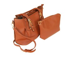CRC Premium 3009 2-in-1 Handbag Set - Brown