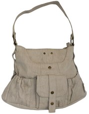 Fino Linen Single Shoulder Bag (Sk-745) - Beige