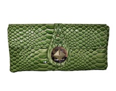 Fino PU Patent Crocodile Leather Clutch Bag