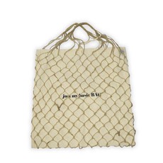 Just My Basic 100% Cotton Deluxe Bag with Fashionable Handmade Netting