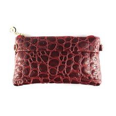 Lily & Rose Maroon Faux Snake Purse TLP090