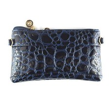 Lily & Rose Navy Blue Faux Snake Purse TLP087