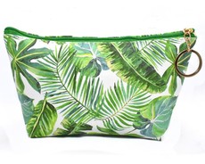 Lily and Rose Green Leaf Cosmetic Purse