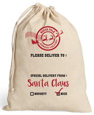 Pic-a-Tee Personalised Christmas Stocking Santa Sack North Pole Express