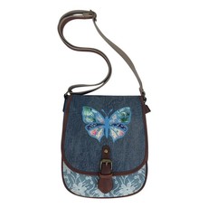 Vivace Denim Handbag - Butterfly