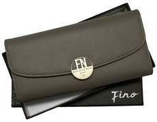 Fino Stylish PU Leather Black Purse with Box