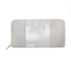 Lily & Rose Cream With Silver Zip Through Purse
