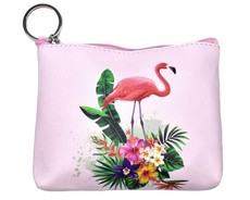 Pink Pixie Pink Flamingo Keyring Purse
