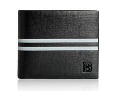 Baellerry Men's Glasgow PU BiFold Wallet Black