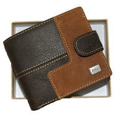Fino Genuine Leather 2 Tone Wallet with Sim Card Holder with Clip (DWS802)