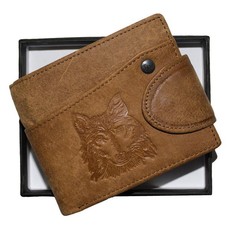 Fino Genuine Leather Wallet in gift Box- Camel