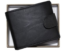 Fino Genuine Leather Wallet with Gift Box - Black