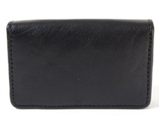 Kurgan Kenani Genuine Leather Magnetic Business Card Holder - Black