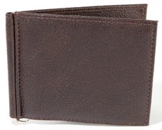 Kurgan Kenani Genuine Leather Money Clip - Tan