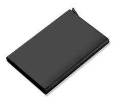 Minimalist Aluminium RFID Card Protector Wallet – Black