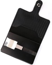 Minimalist Leather Wallet And Card Holder - Carbon Fiber