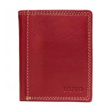 Nuvo Red Genuine Leather Slim Wallet 141