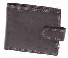 Paolo Rossi Genuine Leather Jaguar Range Wallet - Black