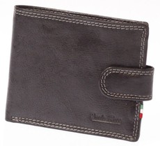 Paolo Rossi Genuine Leather Sportman's Range Wallet - Black