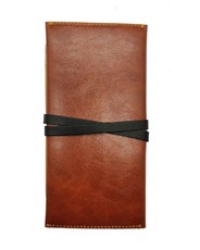 PU Leather Wallet with Phone, Money Compartment - Brown