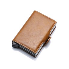 SIXTEEN10 Dual Credit Card Pop Up Wallet - Light Brown