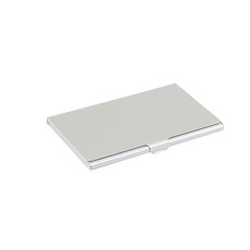 Stainless Steel Aluminum Credit Card Holder - Silver