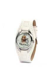 Bad Girl Angel Analogue Watch in White