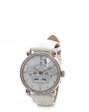 Bad Girl Crown Jewel Analogue Watch in Cream