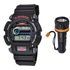 Casio G-Shock DW-9052-1VDR Men's Digital Watch Bundle