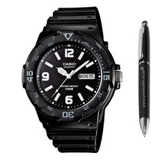 Casio Men's MRW-200H-1B2VDF Analog Watch Bundle
