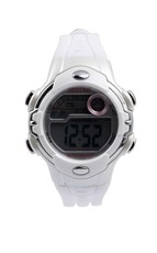 Digitime Ladies LCD Sleek Watch - White