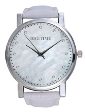Digitime Women's Boho Watch - White/Silver