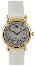 Digitime Women's Spice Analogue Watch - White & Gold